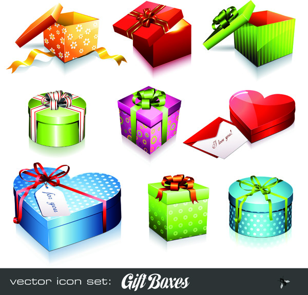free vector Holiday gift icon vector
